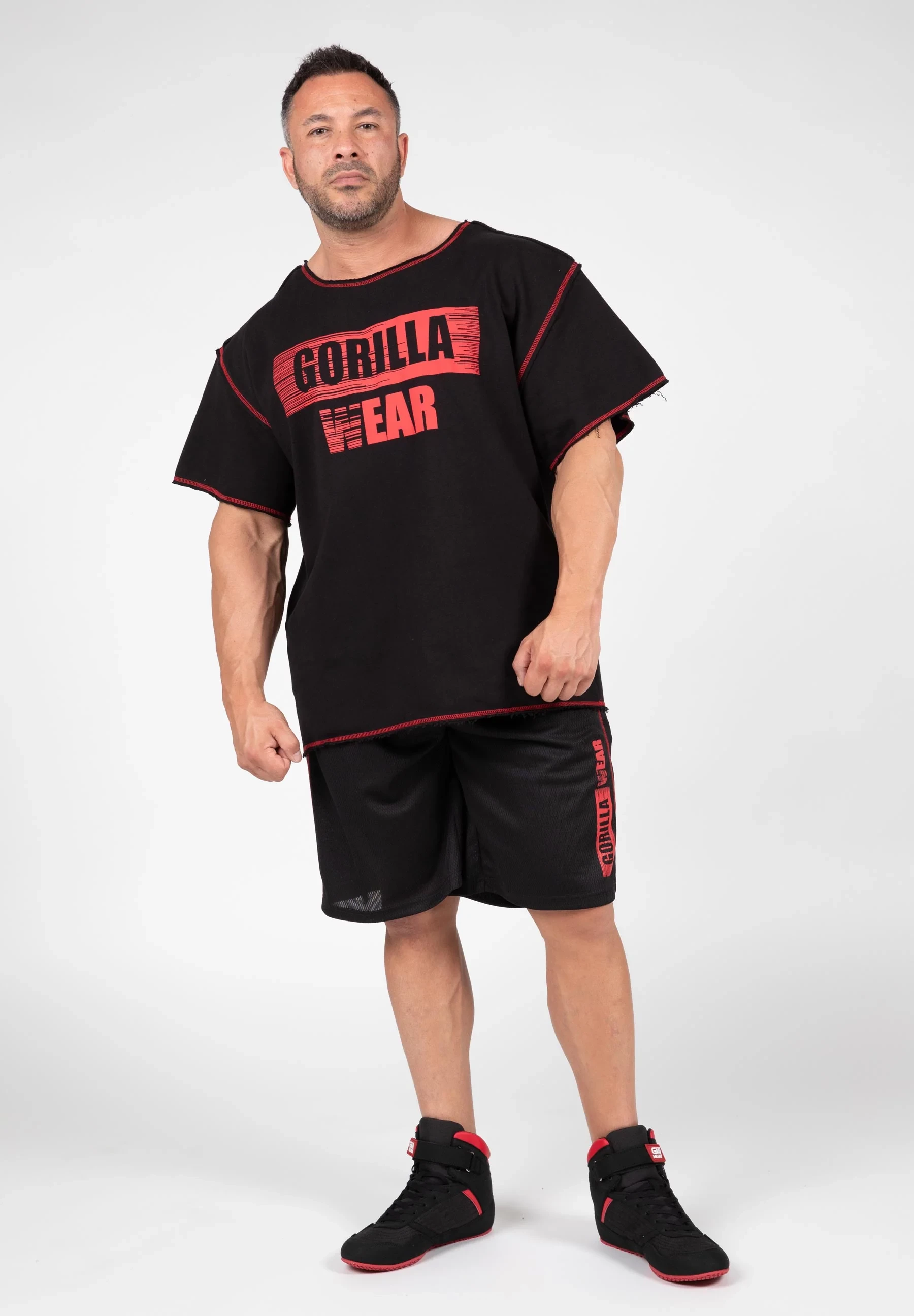 Wallace Mesh Shorts - E Zezë/Kuqe [Madhësia: S/M]
