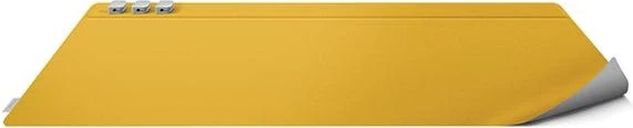 Mauspad magnetik UNIQ Hagen, 67x35cm, dyanshëm, e verdhë-gri, me 3 organizatorë kabllosh