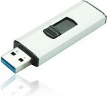 USB stick MEDIARANGE MR917 64GB, USB 3.2, slide, zi/argjendtë