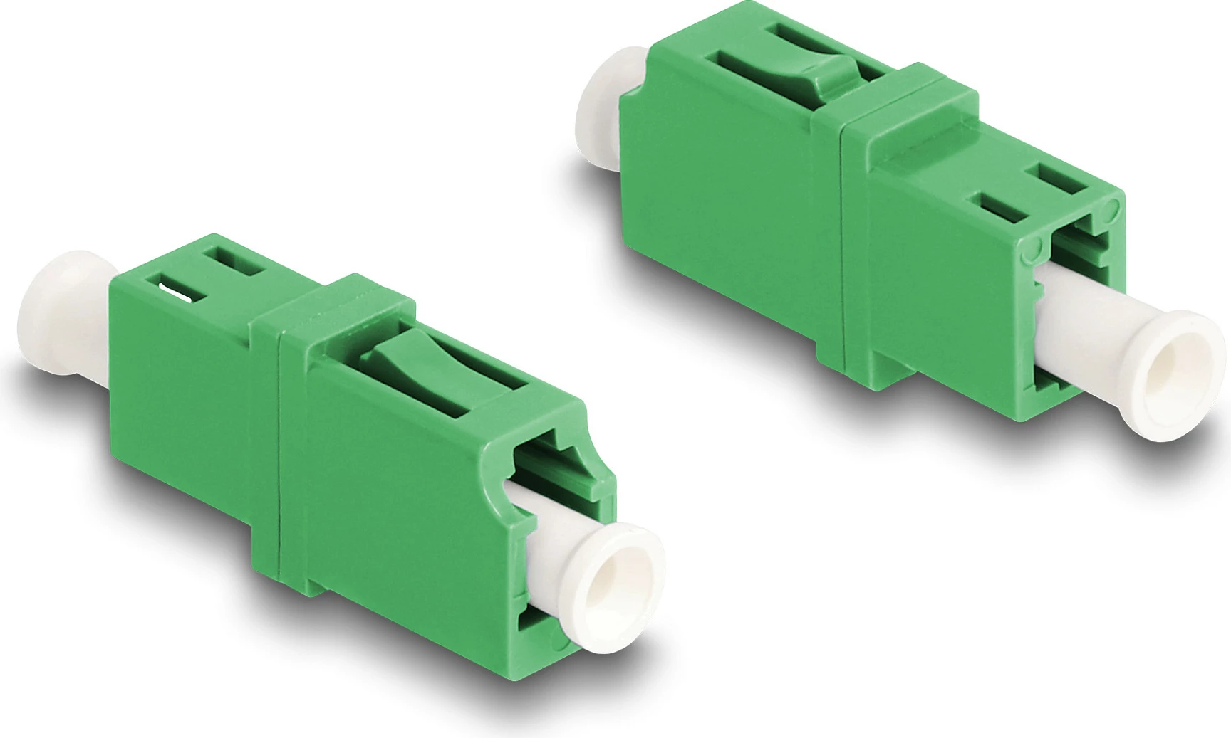 Bashkues fibër optike DeLOCK LC/APC Simplex femër-femër, single-mode, i gjelbër