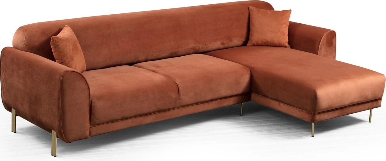 Kënd divan-krevat Atelier del Sofa, kënd i djathtë, ngjyrë kanelle (L3-Chl)