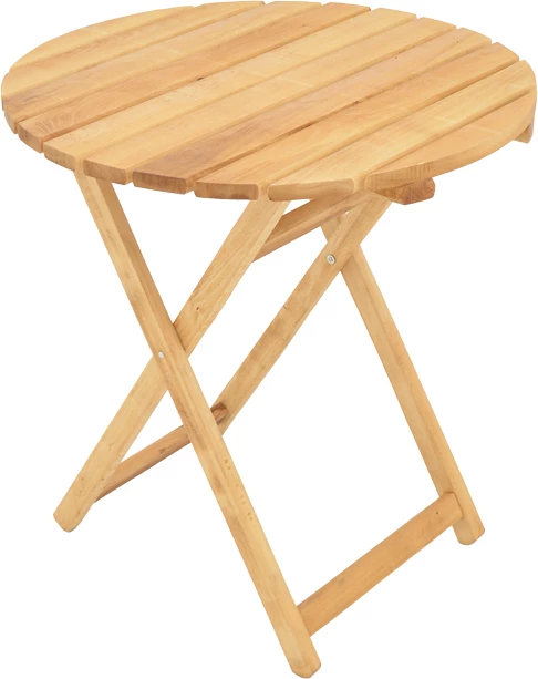 Tavolinë Letna dru ahu masiv, ngjyrë natyrale, D60x74.5cm