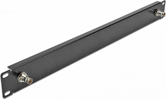 Panel frontal DeLOCK 19" 1U me 2x BNC, metal, i zi