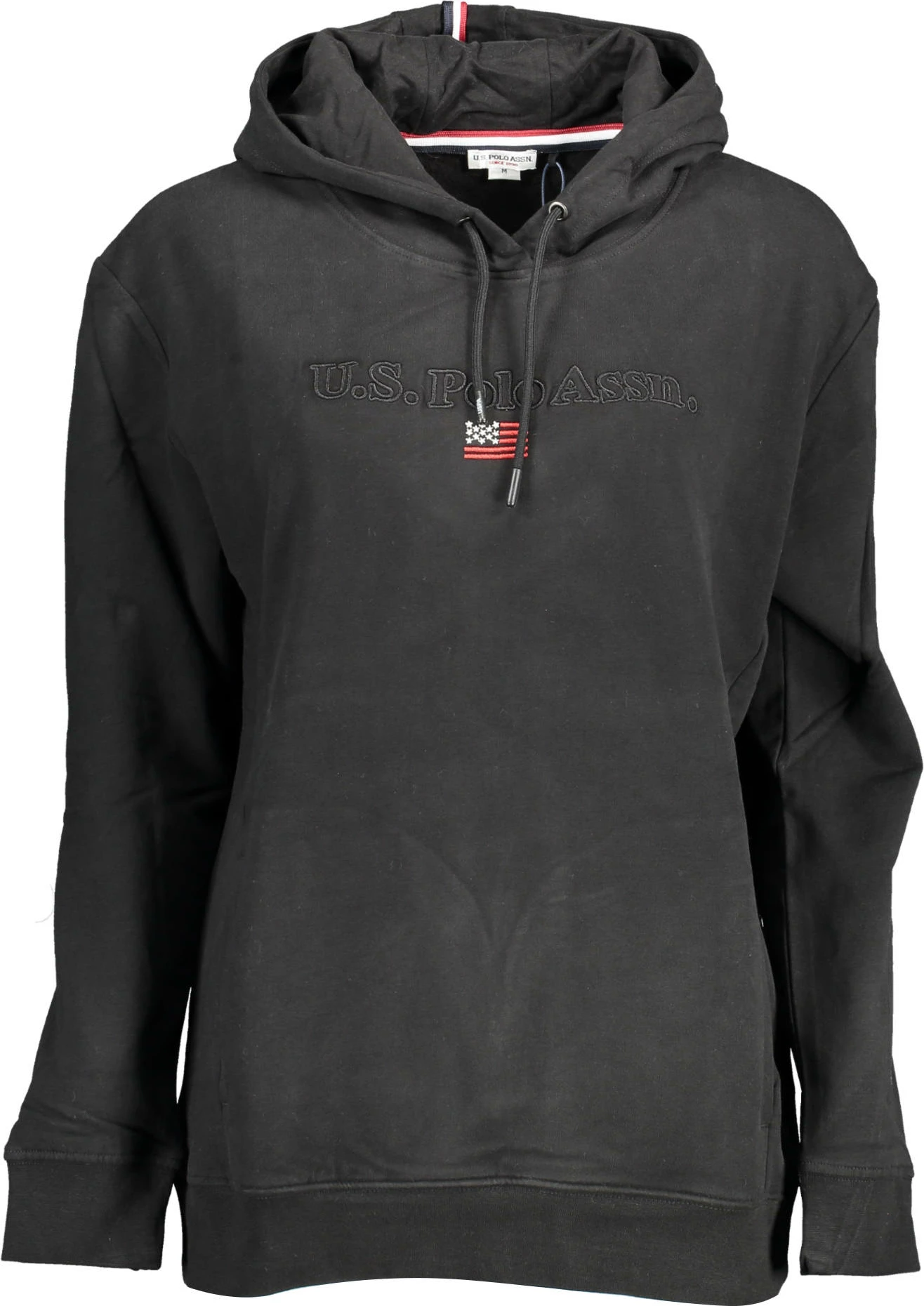 Duks U.S. POLO BLACK POLO SWEATSHIRT femra, e zezë