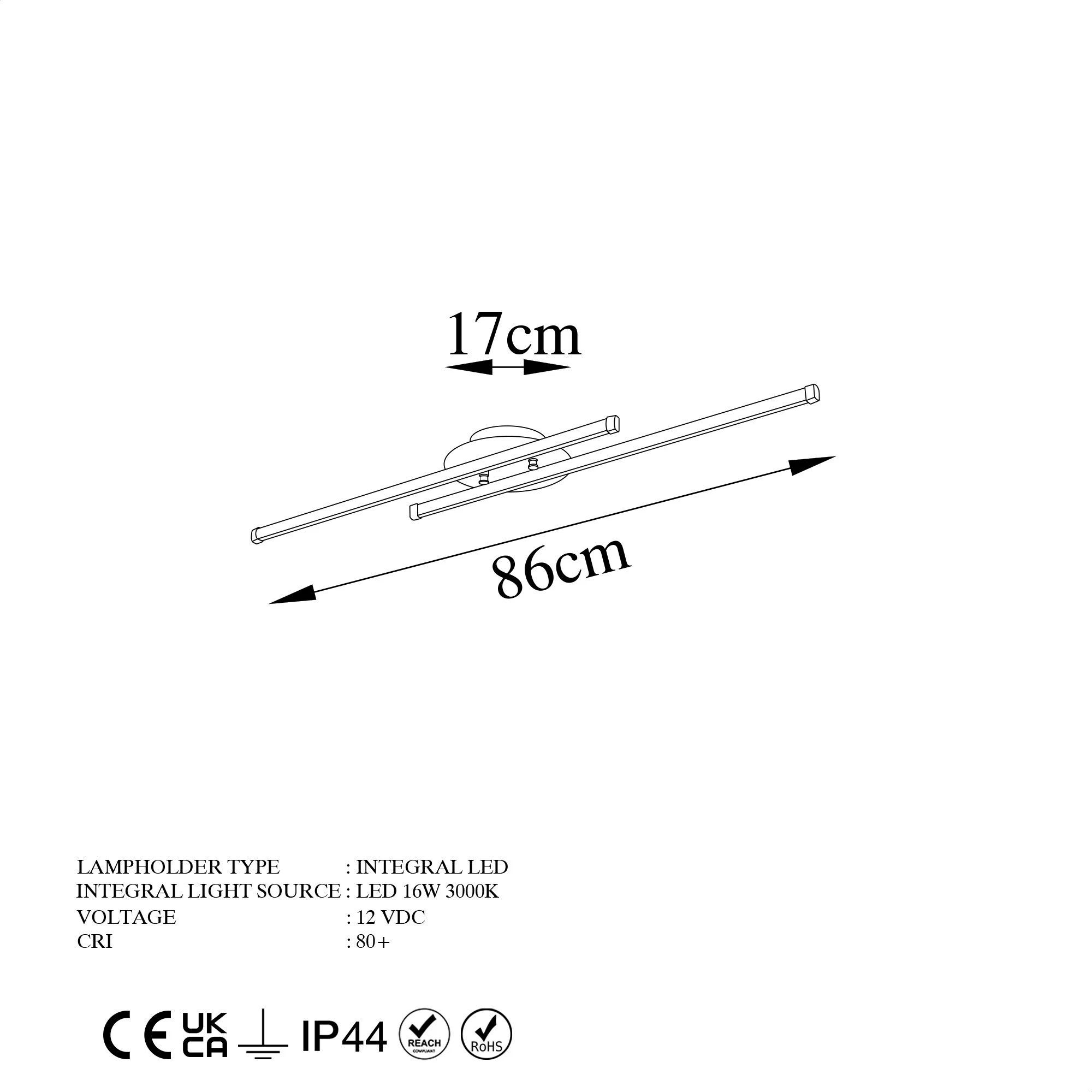 Llambë tavani Opviq, Umut - 13297, ngjyrë ari
