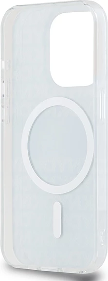 Mbështjellës DKNY IML Mono & Stripe MagSafe për iPhone 15 Pro Max, kaltër