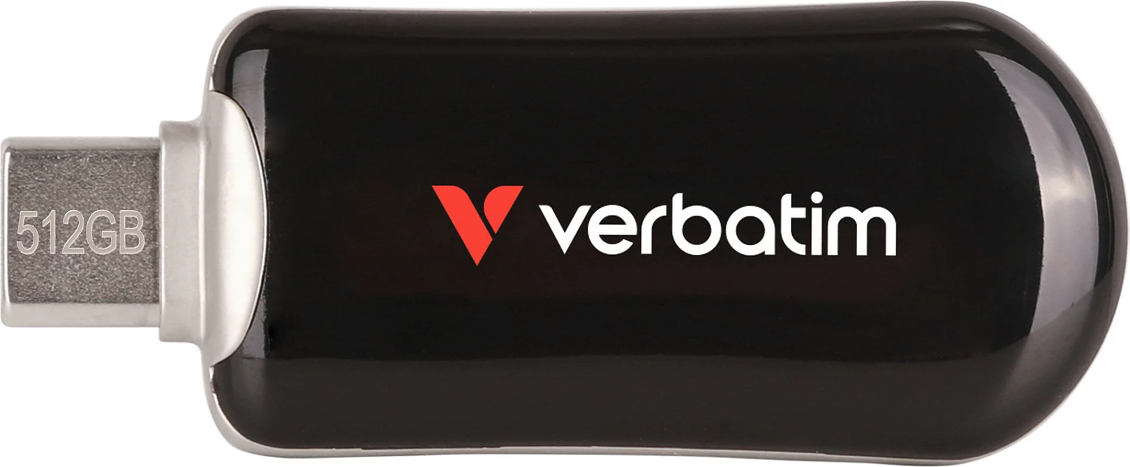 USB Verbatim Plectra 512GB, USB Type-C, e zezë