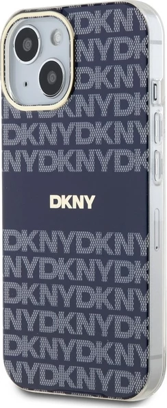 Mbështjellës DKNY IML Mono & Stripe MagSafe për iPhone 15/14/13, Blu