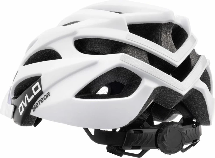Helmetë biçiklete Meteor uniseks, e bardhë