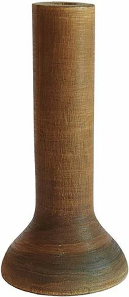 Vazo prej druri Cedar, ngjyrë kafe, 12x12x25 cm