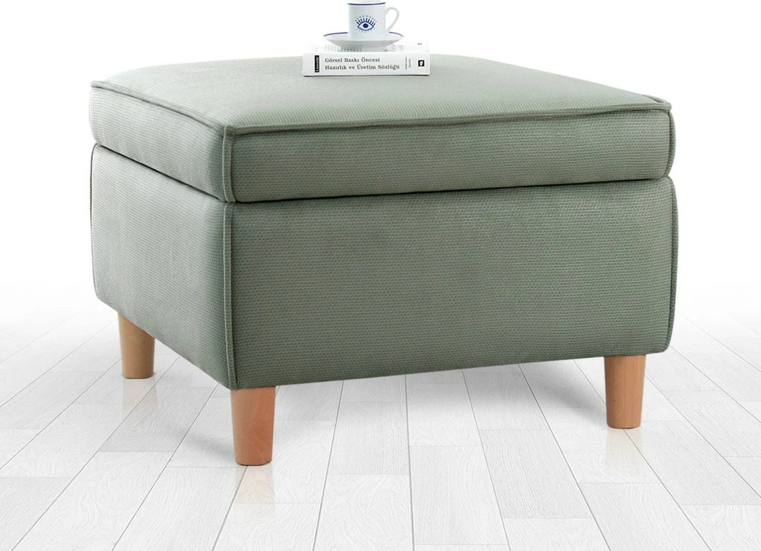 Puf Atelier del Sofa, ngjyrë e gjelbër, me hapësirë për ruajtje