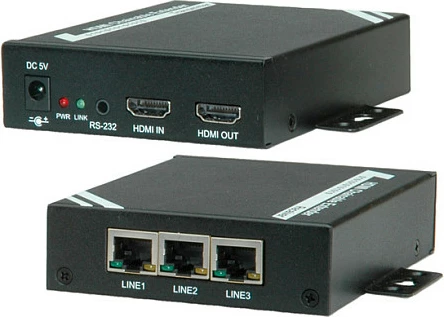 HDMI extender ROLINE over Cat.5e/Cat.6, 1080p, 100m