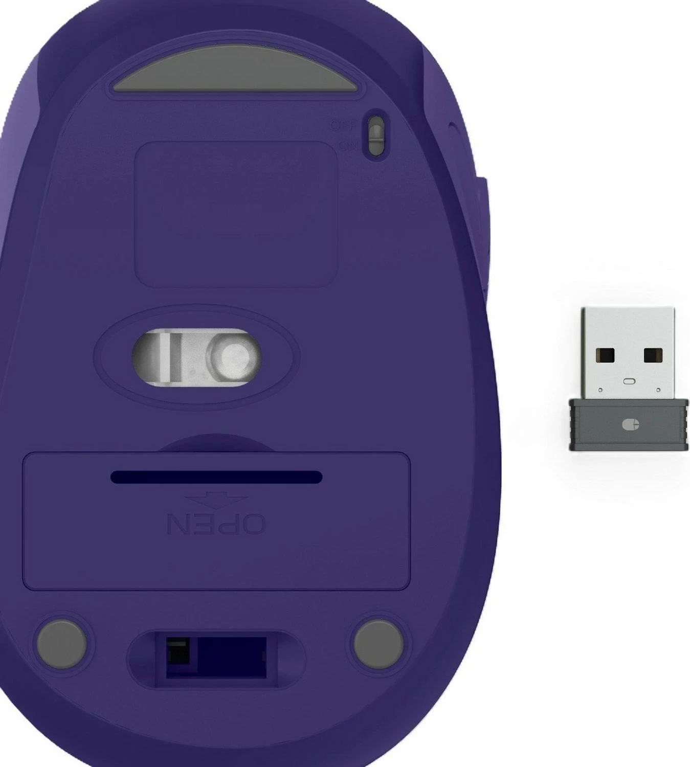 Maus Hama WM-400, wireless, 1600 DPI, 6 taste, purple