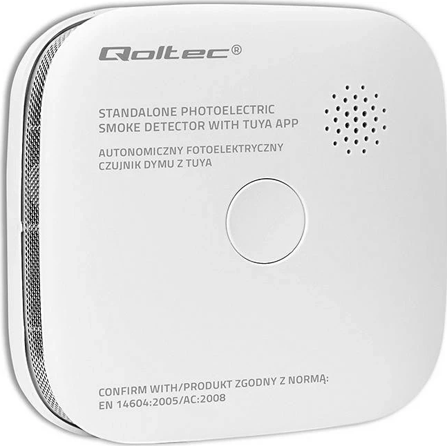 Sensor tymi Qoltec, wireless, Wi-Fi, alarm 85dB, jetëgjatësi 10 vjet, bardhë