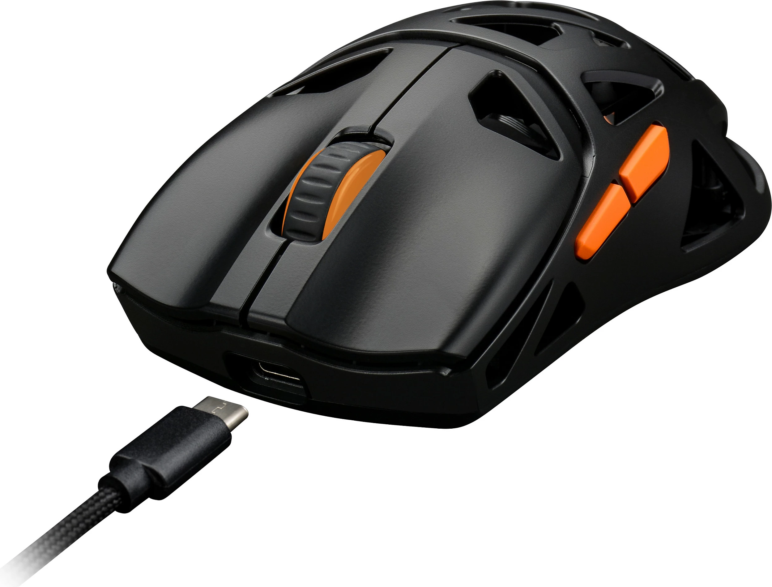 Maus gaming Deltaco DM370, wireless, 12000 DPI, USB-C, i zi