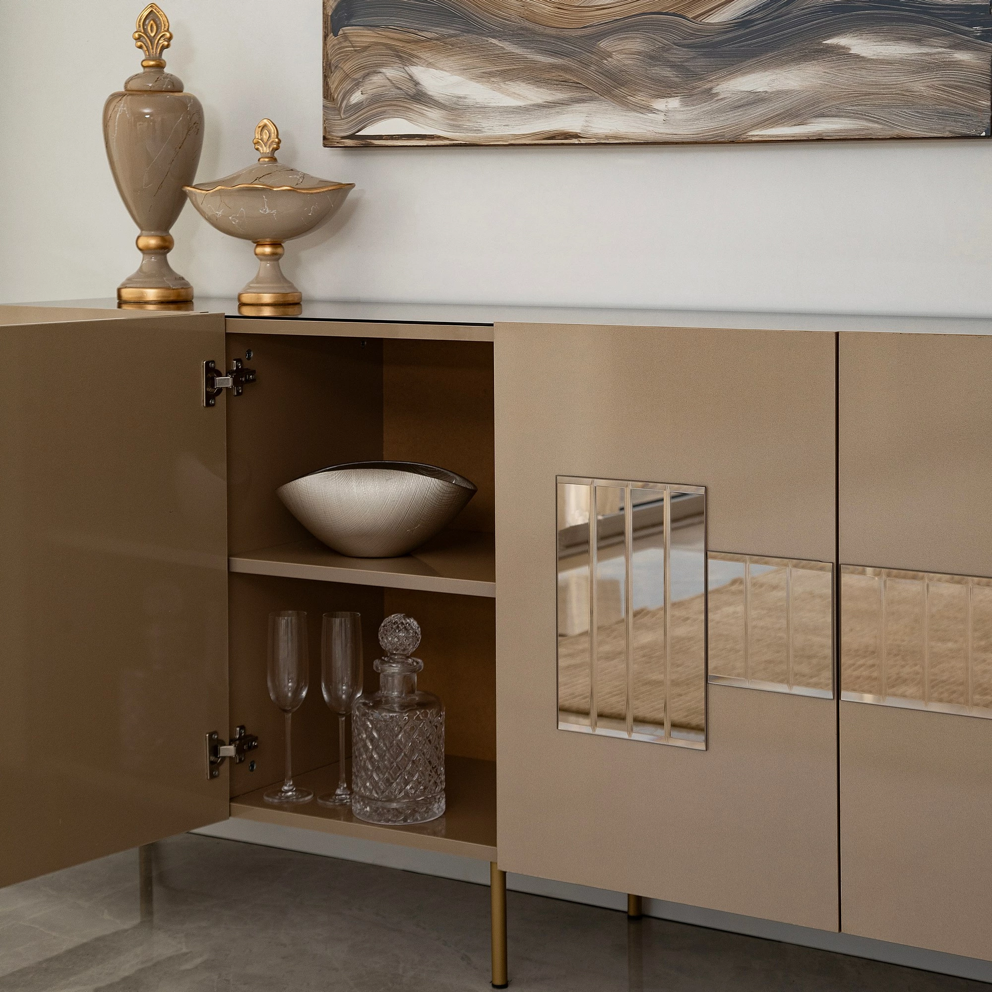 Konsol Skye Decor, Paris, bronz dhe ar