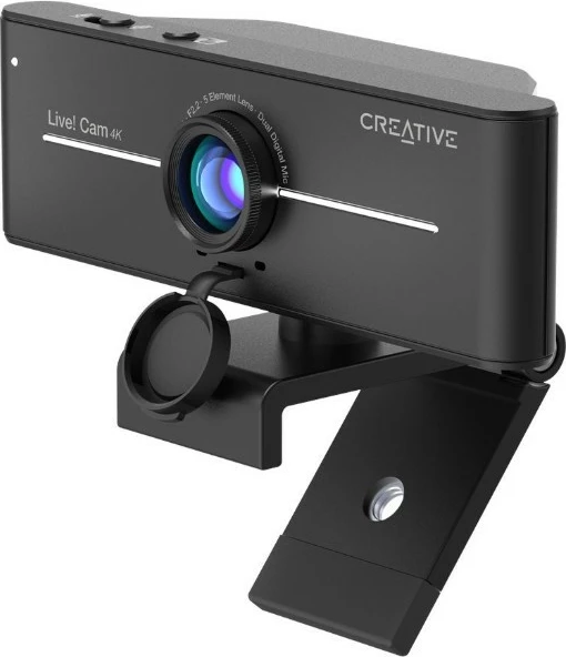 Webcam Creative Live! Cam Sync 4K, 4K Ultra HD, mikrofon i integrum, e zezë