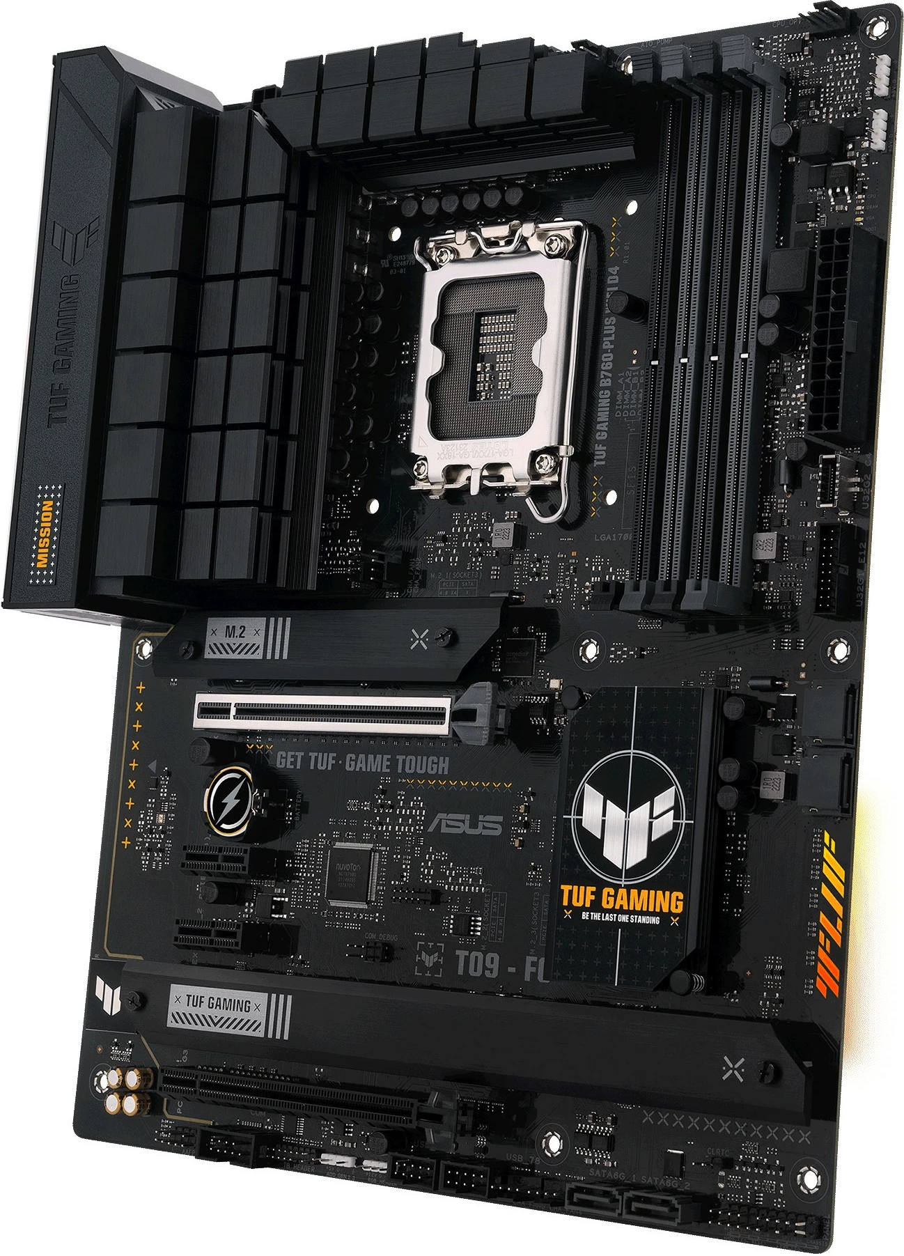 Pllakë amë ASUS TUF GAMING B760-PLUS WIFI D4, Intel, LGA 1700, DDR4-SDRAM, 192 GB