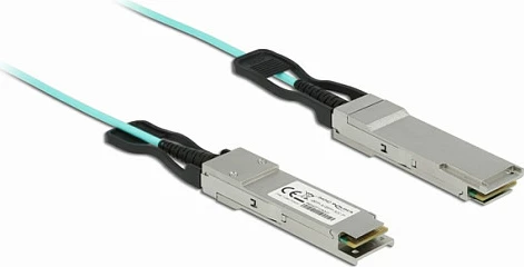 Kabllo optike aktive DeLOCK QSFP+ 3 m, 40 Gbit/s, InfiniBand, Aqua