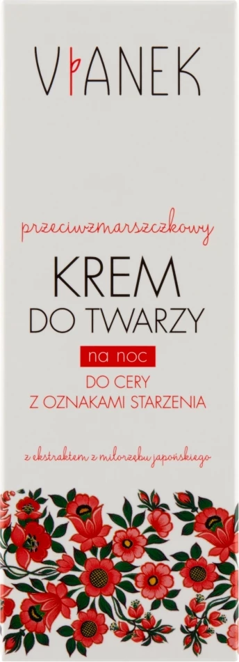 Krem nate për fytyrë kundër rrudhave VIANEK për femra, 50ml