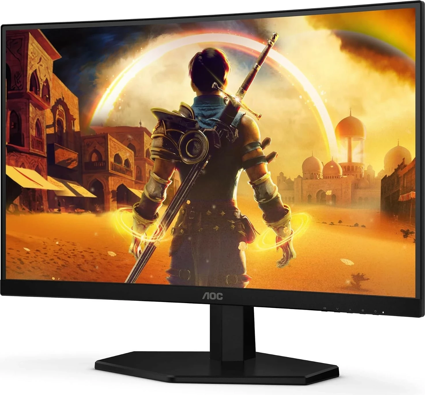 Monitor AOC C24G42FE, 24" Full HD, 180Hz, VA, i lakuar, Adaptive Sync, i zi