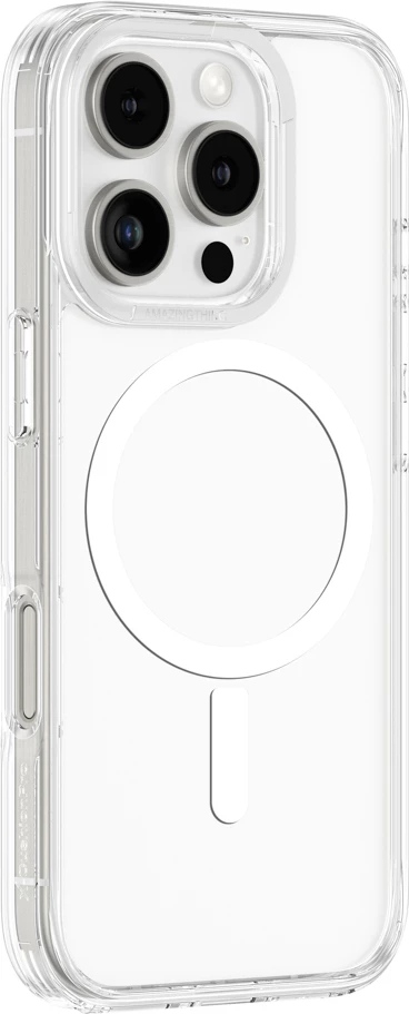 Mbështjellës AmazingThing Minimal Mag Case me unazë magnetike për iPhone 16 Pro, Transparent