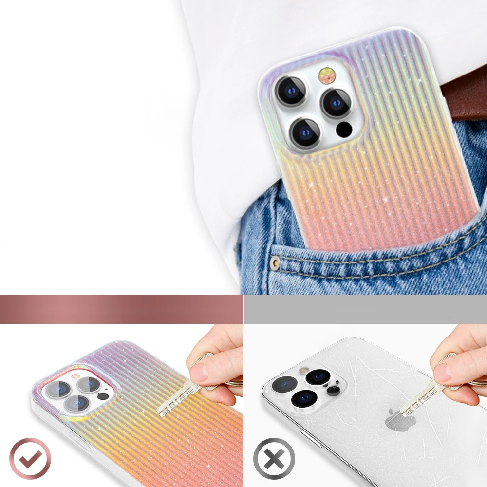 Mbështjellës Kingxbar Sunset Series për iPhone 13 Pro, Portokalli