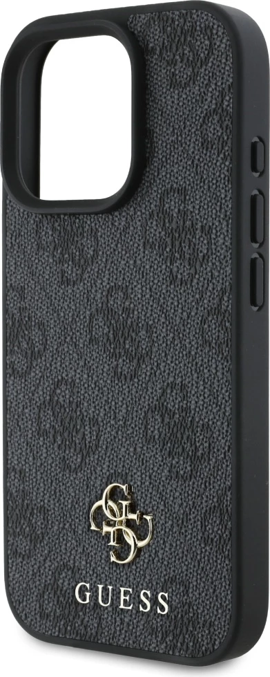 Mbështjellës Guess 4G Small Classic MagSafe për iPhone 16 Pro Max, i zi