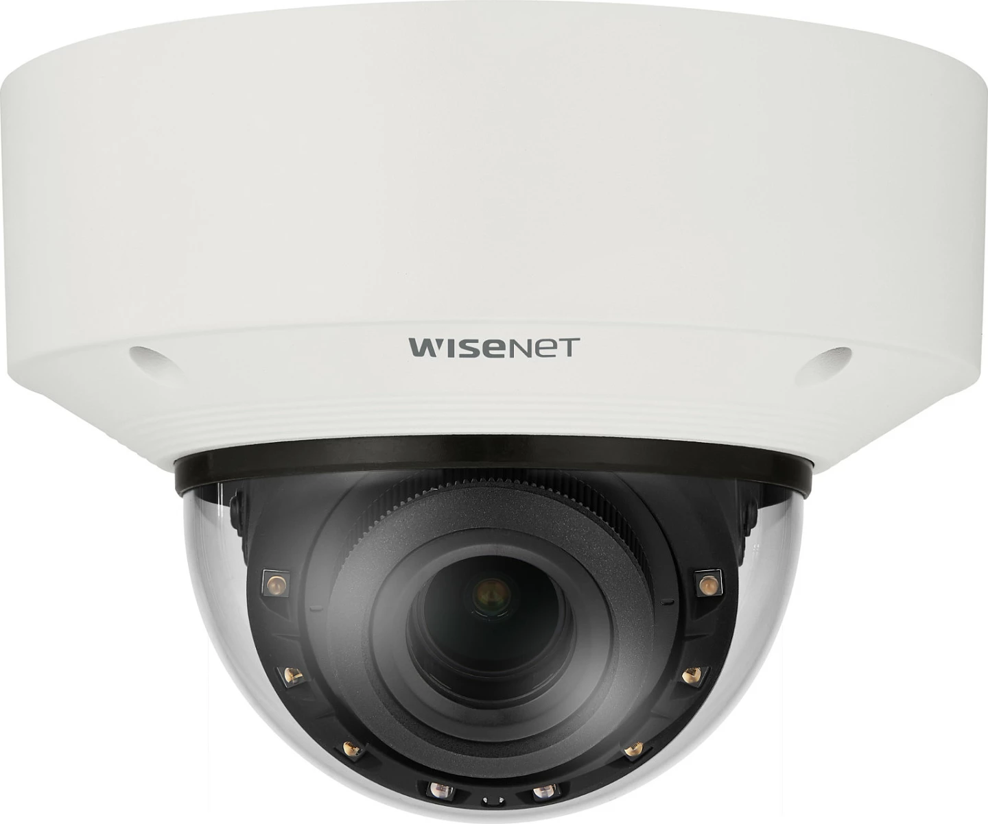 Kamerë IP dome Hanwha Wisenet XNV-C6083R, 2MP, IR 40 m, varifokale 2.8-12 mm, outdoor, e bardhë