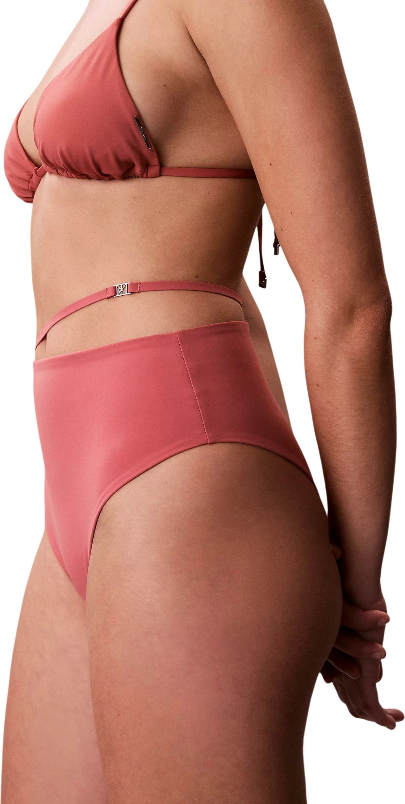 Të poshtme noti për femra Calvin Klein Jeans HW Belt Bottom LV00Q61125, rozë antike [Madhësia: L]