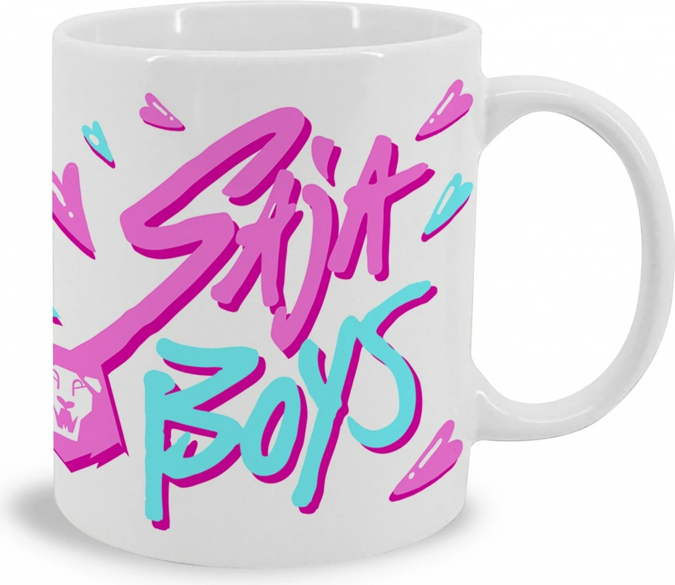 Filxhan qeramik Kids Euroswan K-POP Demon Hunters Saja Boys 325 ml, i bardhë dekorativ