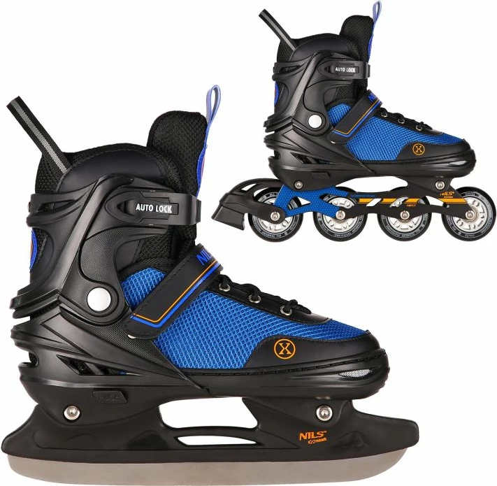 Rollera Nils Extreme NH18188A 2in1, të zeza-portokalli, madhësia L (39-43)