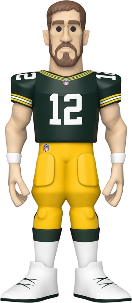 Figurinë koleksionuese Funko Gold NFL Packers Aaron Rodgers 12\" (30 cm), jeshile/verdhe