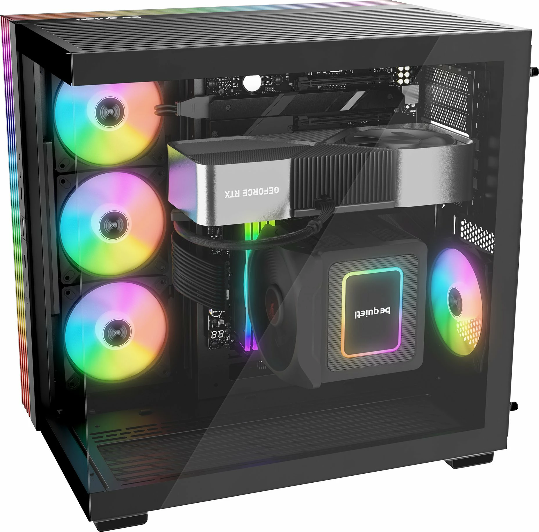Kasë be quiet! Light Base 600 DX ARGB BGW65, Midi Tower ATX, tempered glass, pa furnizim rryme, e zezë