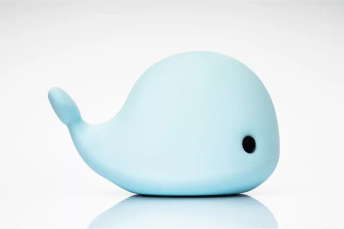 Llambë nate LED Asalite ASAL0308 1W RGB silikon formë delfini, kaltër e çelët