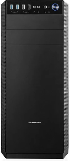 Kasë MODECOM OBERON PRO SILENT, Midi Tower, ATX/ITX/Micro ATX, e zezë