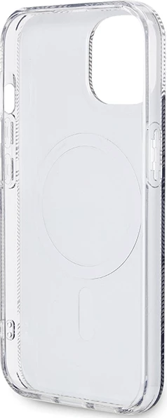 Mbështjellës Guess IML GCube MagSafe për iPhone 15 Plus / 14 Plus, i zi