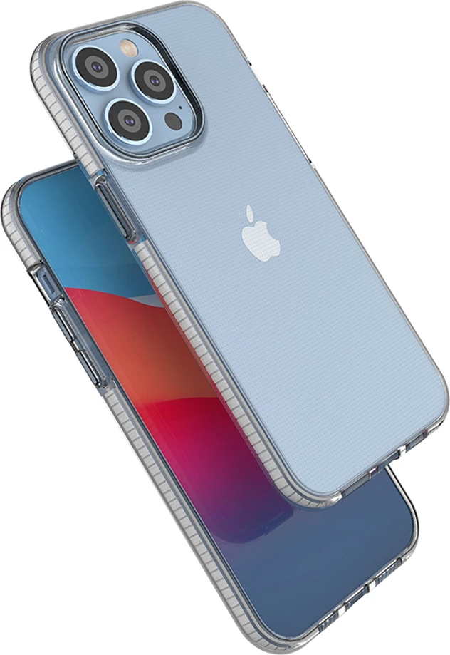 Mbështjellës Hurtel Spring Case për iPhone 14 Pro Max, TPU, i hollë, kornizë e zezë