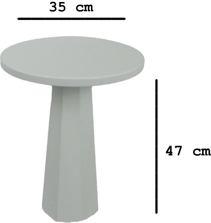 Tavolinë anësore, ngjyrë e bardhë, Skye Decor, Lilyum 47