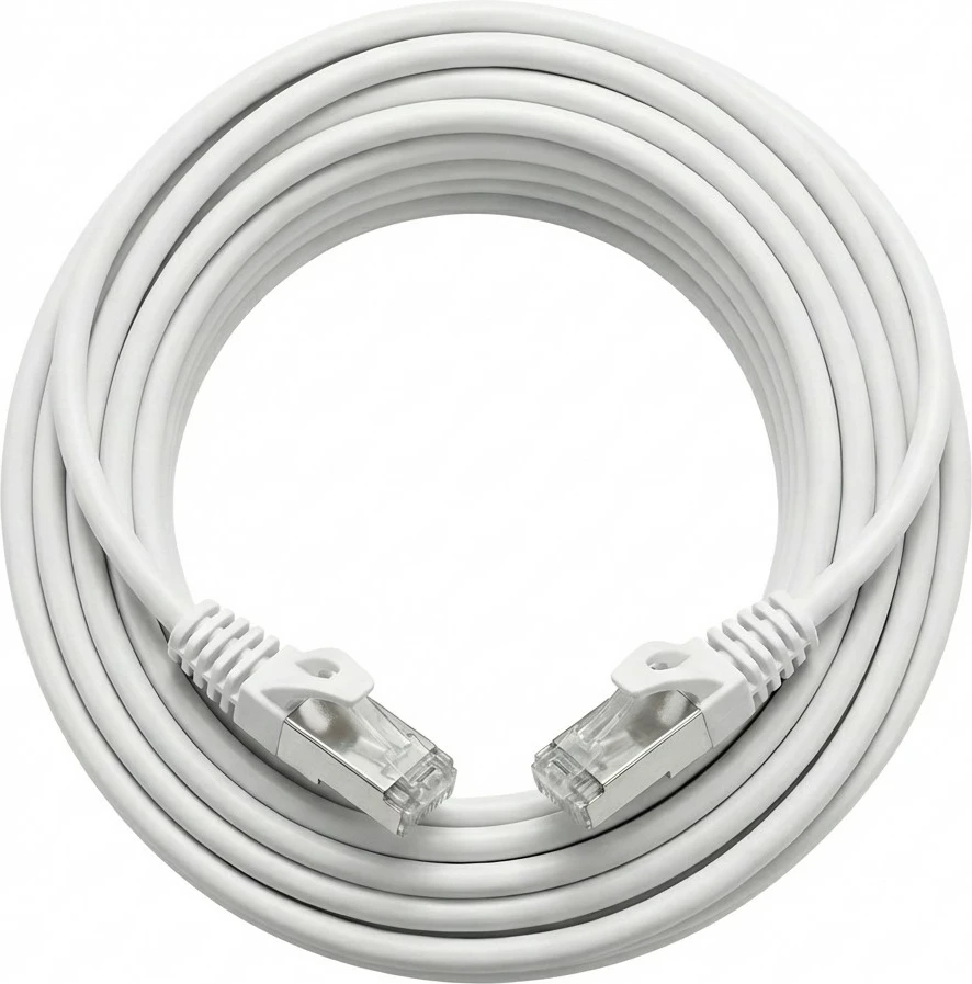 Kabllo rrjeti SHARKOON RJ45 Cat6 S/FTP, 20m, e bardhë