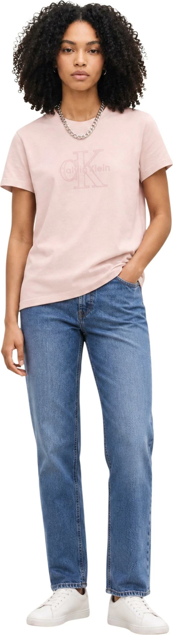 Maicë për femra Calvin Klein Jeans LV047G829G, rozë e vjetër [Madhësia: L]