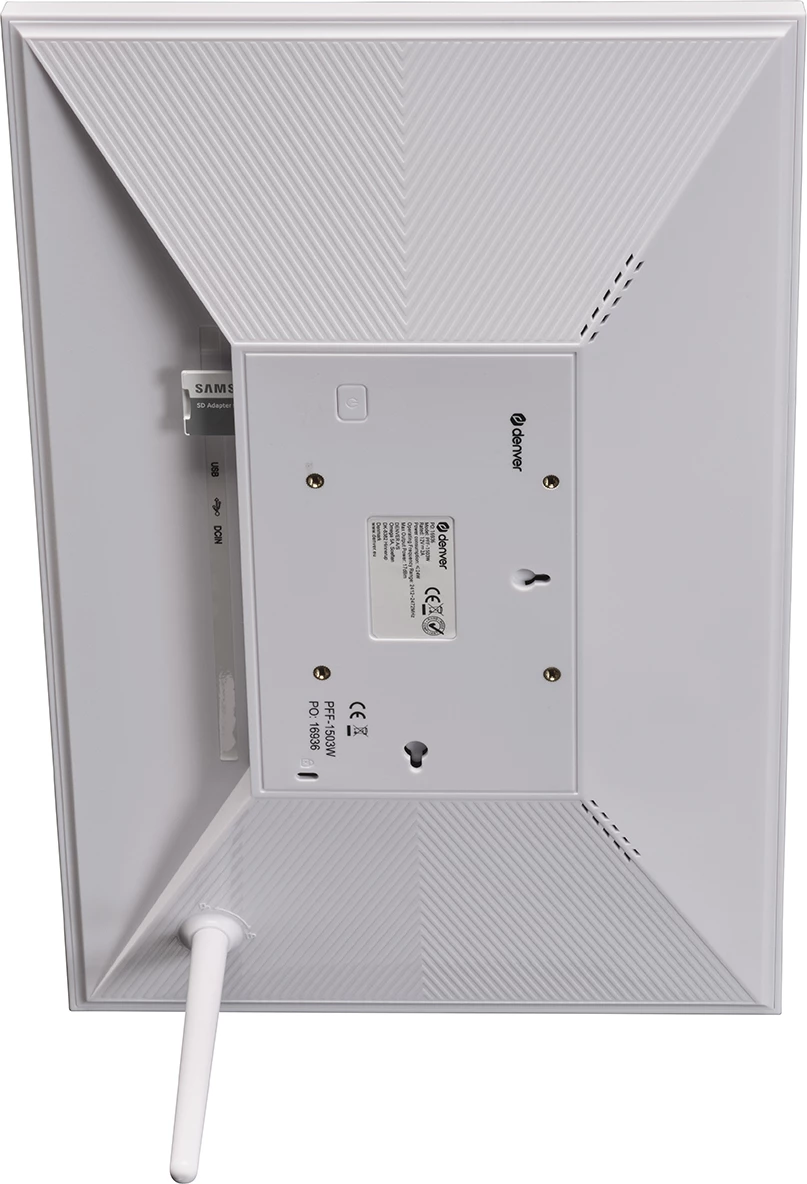 Kornizë digjitale Denver Frameo PFF-1503W, 15.6", 16 GB, Full HD, e bardhë