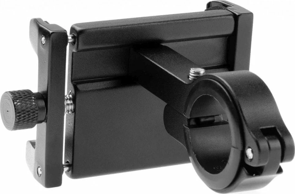 Mbajtës telefoni Fixed Fixed Bikee ALU për timon 18–31 mm, për 4–6.7", alumin me Anti-UV, i zi