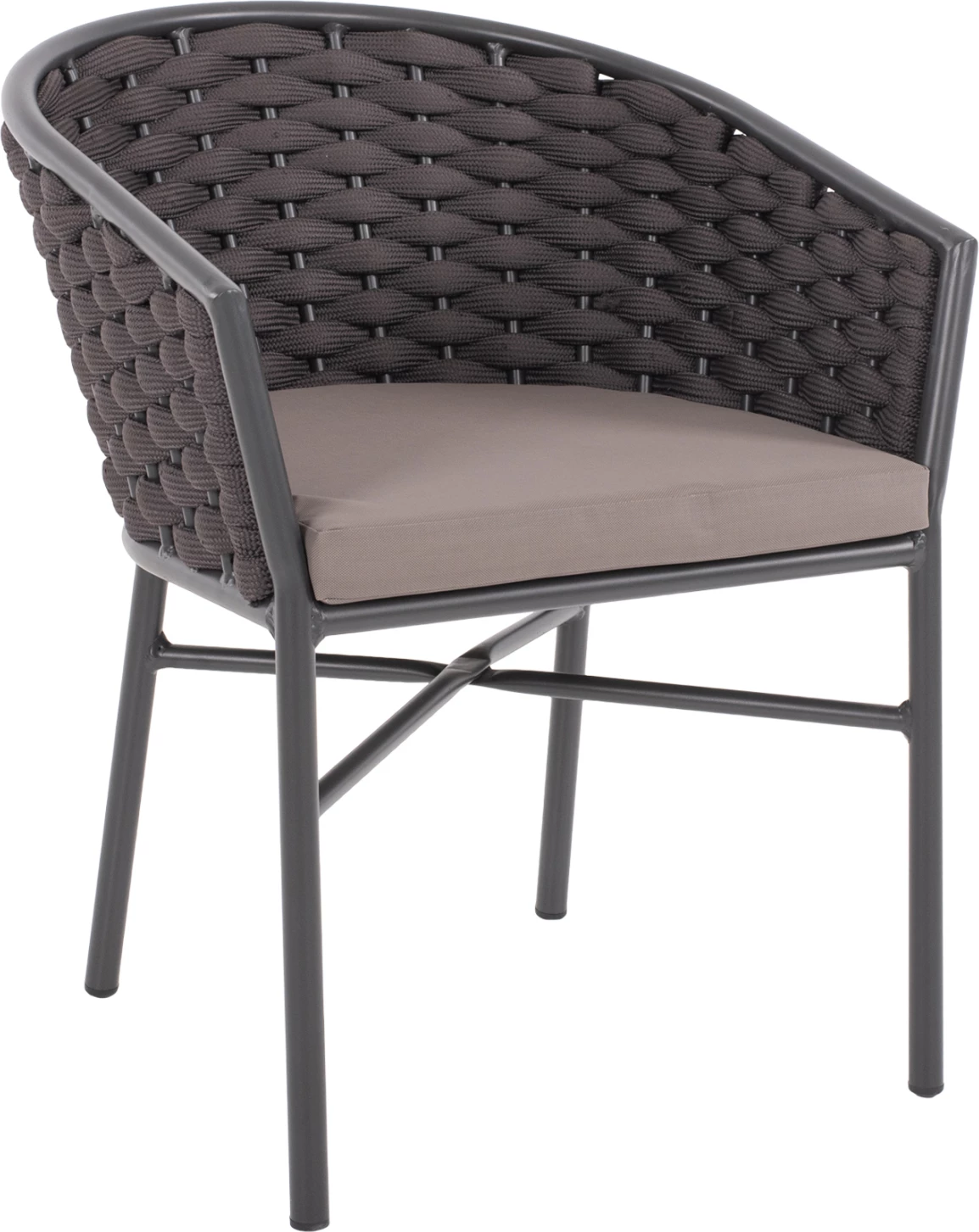 Karrige alumini me litar shkumë gri e errët 60x57x77Hcm.FH5859.01