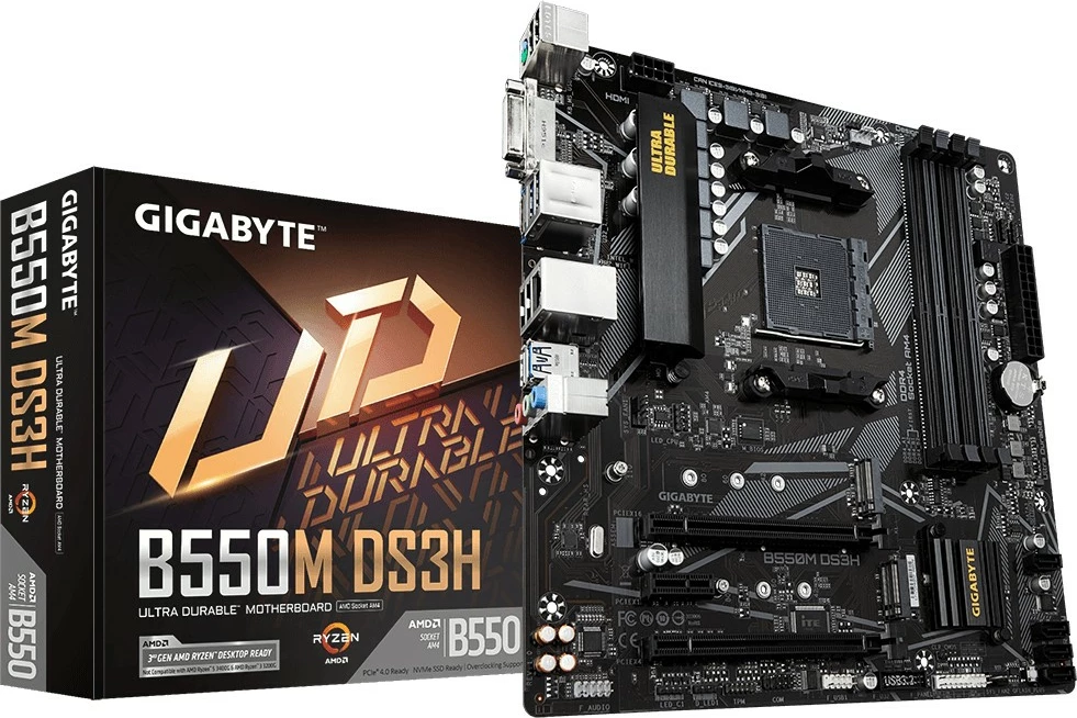 Pllakë amë Gigabyte B550M DS3H, Socket AM4, micro ATX