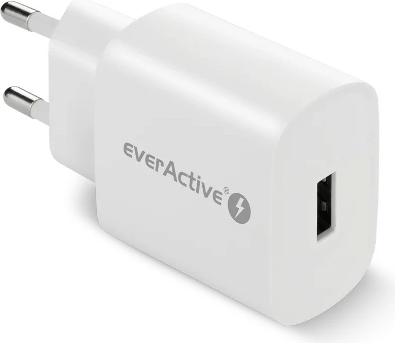 Karikues rrjeti everActive SC-250Q, 1x USB, 18W QC3.0, Bardhë