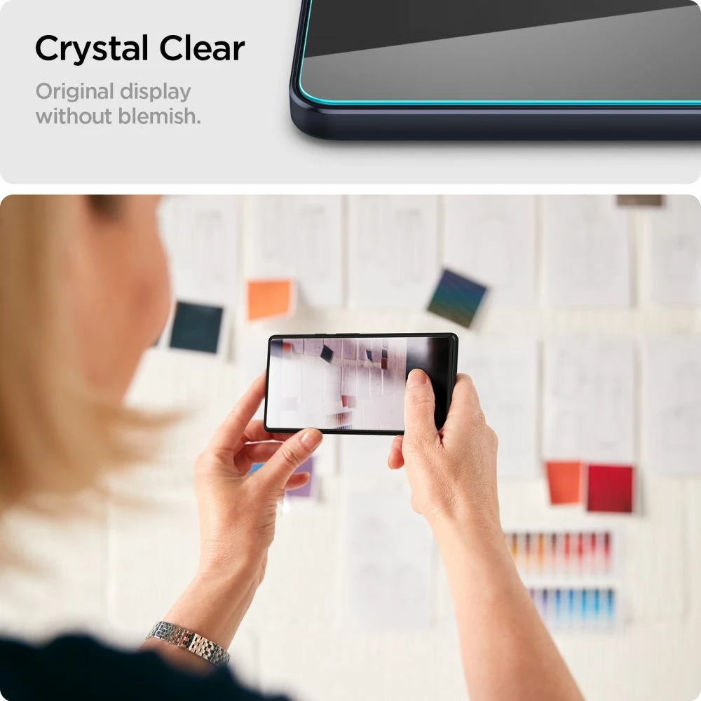 Mbrojtës ekrani xham i temperuar Spigen Glas.tR Slim për Samsung Galaxy A16 4G/5G, 2 copë, Transparent