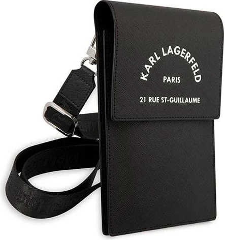 Çantë për telefon Karl Lagerfeld Embossed RSG, e zezë