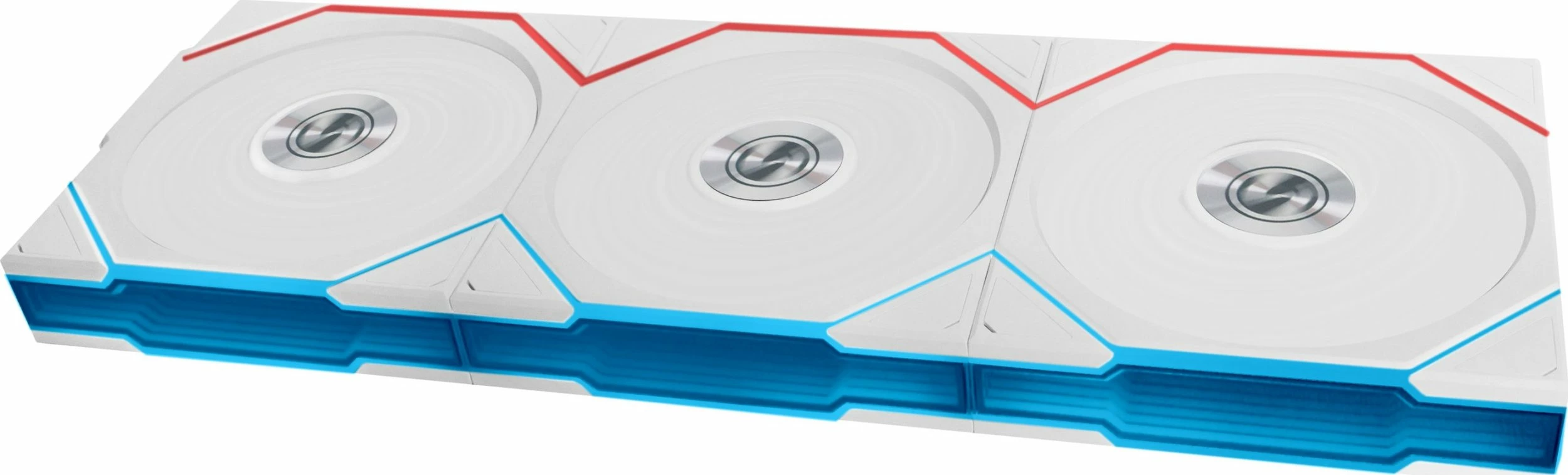 Ventilatorë për PC Lian Li UNI FAN TL Wireless 120 Reverse Blade 12RTL1W3W, 120mm, PWM 4-pin, ARGB, 2300RPM, 3-pack, i bardhë