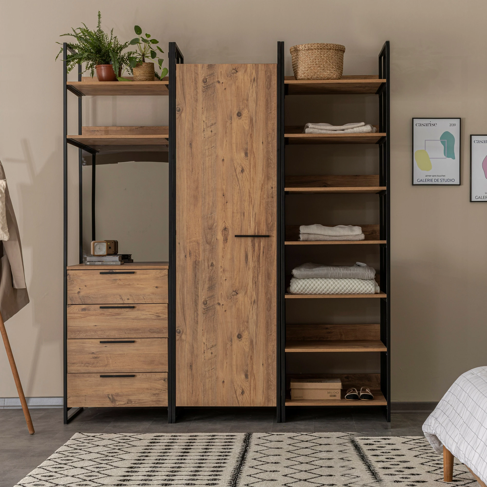 Set garderobash Skye Decor, Dynamic Takım - 8, ngjyrë Atlantic Pine